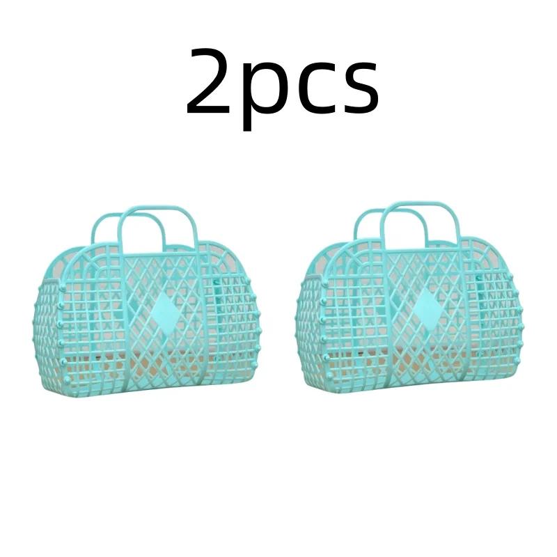 Detachable Shower Basket Plastic Bath Basket Bathroom Hollow Wash Storage Basket Shopping Basket