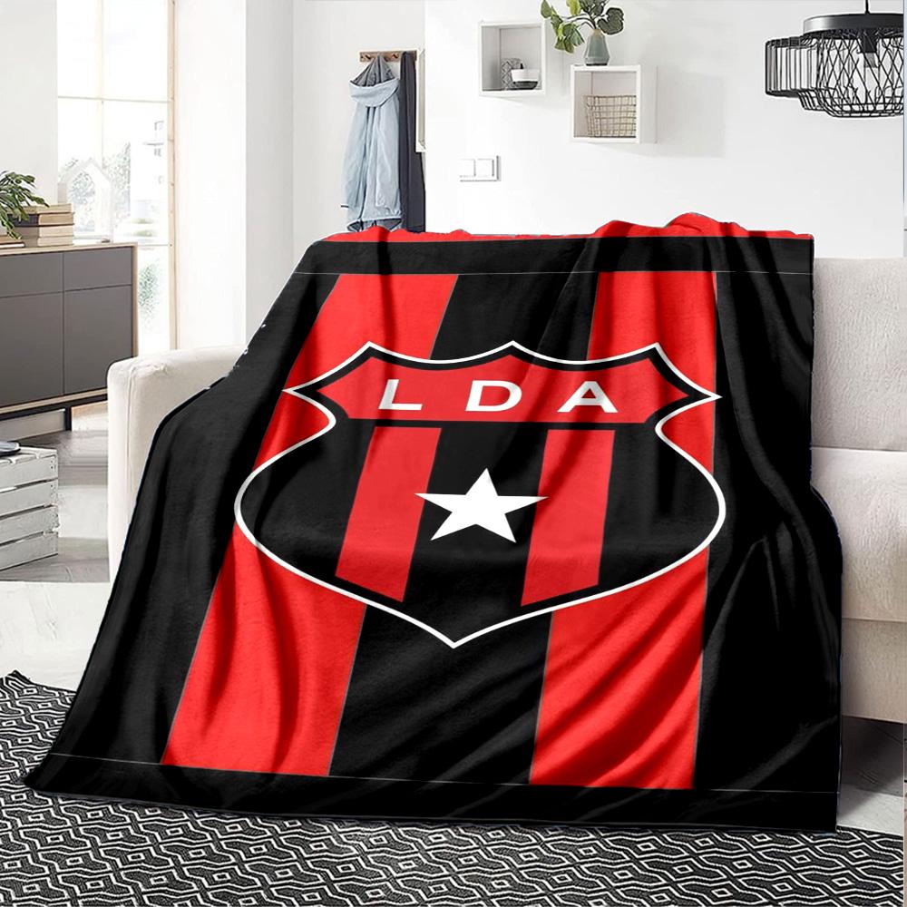 Alajuelense Logo Print Flannel Blanket High Quality Warm Comfortable Cover for All Seasons Perfect for Gifts Home Decor
