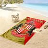 Asciugamano da Spiaggia con Stampa Sunderland AFC Personalizzabile, Grande Morbido Asciugatura Rapida per Spiaggia Campeggio Nuoto -HE136