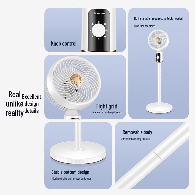CHIGO Oscillating Air Circulation Fan