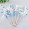 25-Piece Cake Decoration Set Colorful Edging Raindrop Design Birthday Baking Cake Topper Party Decoration Accessories