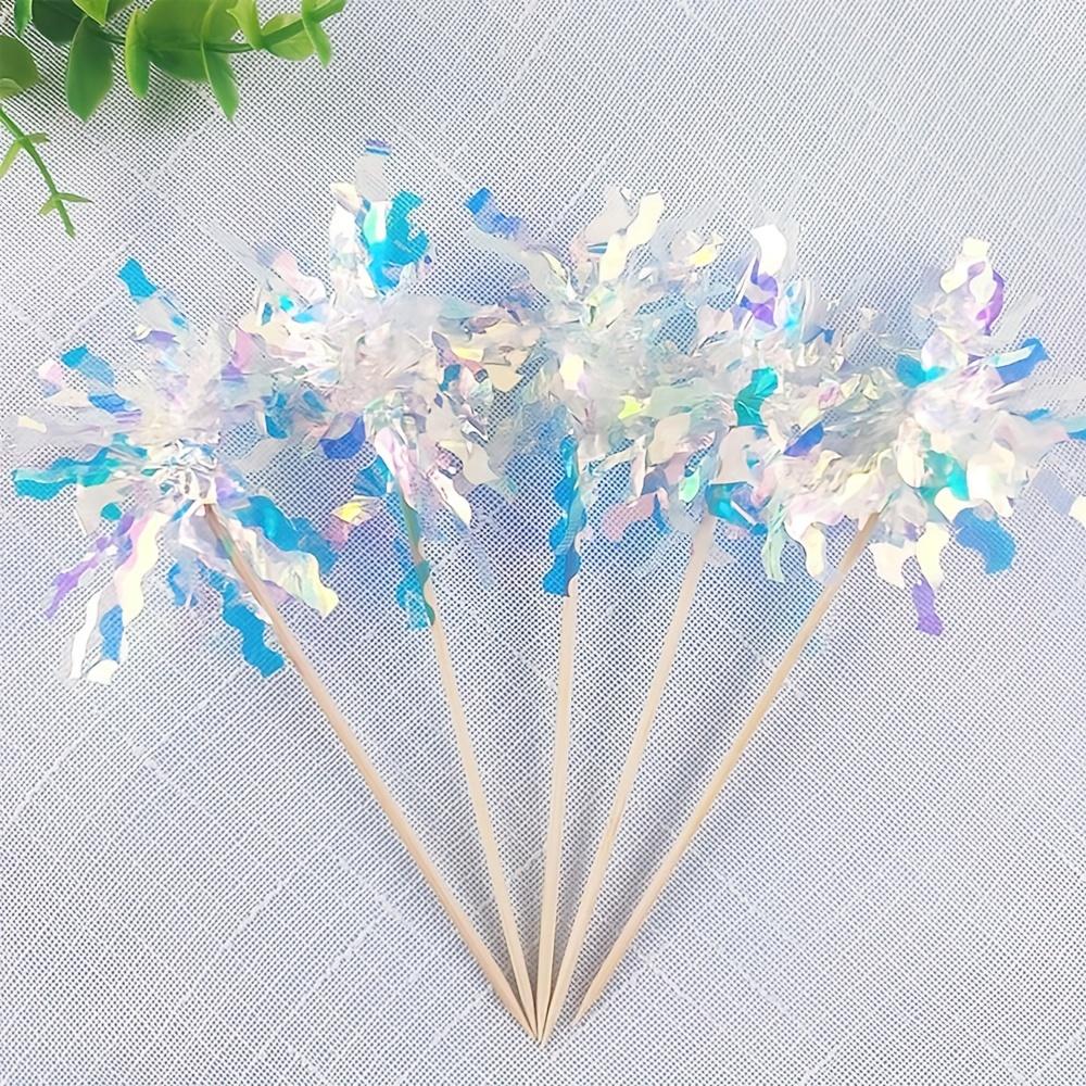 25-Piece Cake Decoration Set Colorful Edging Raindrop Design Birthday Baking Cake Topper Party Decoration Accessories