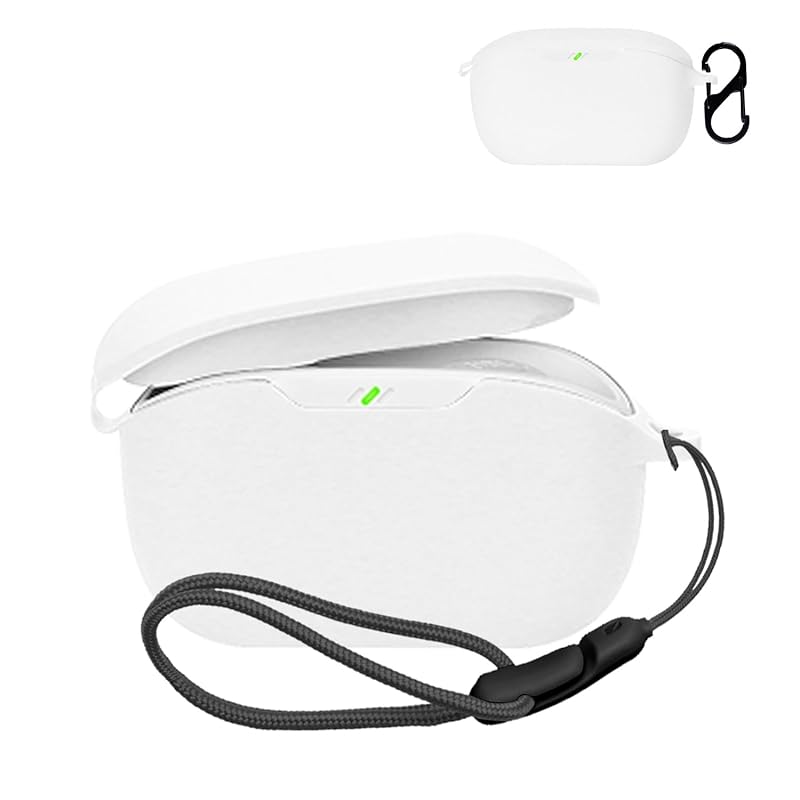 

For WAVE BUDS 2 for case cover [NOUKAJU] wireless earphones silicon protective case (With carabiner + strap included) ) Fall prevention Scratch