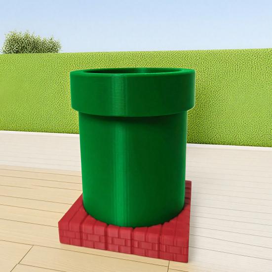 3D Printed Pipe Pen Holder, Desk Pencil Cup Storage Container, Multifunctional Succulents Planter Pot, Desktop Decoration for Home Office