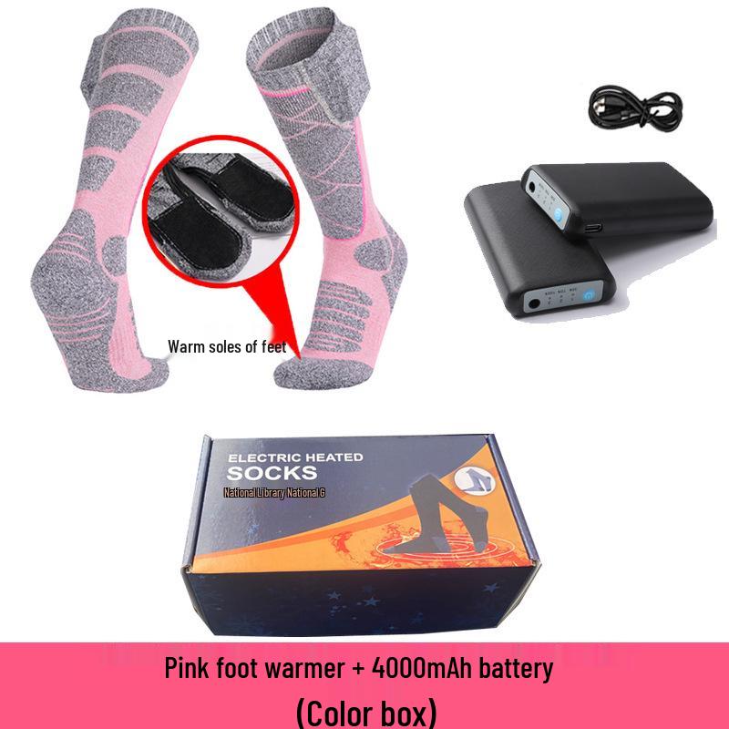 Rechargeable Electric Heated Socks - Unisex Winter Foot Warmers