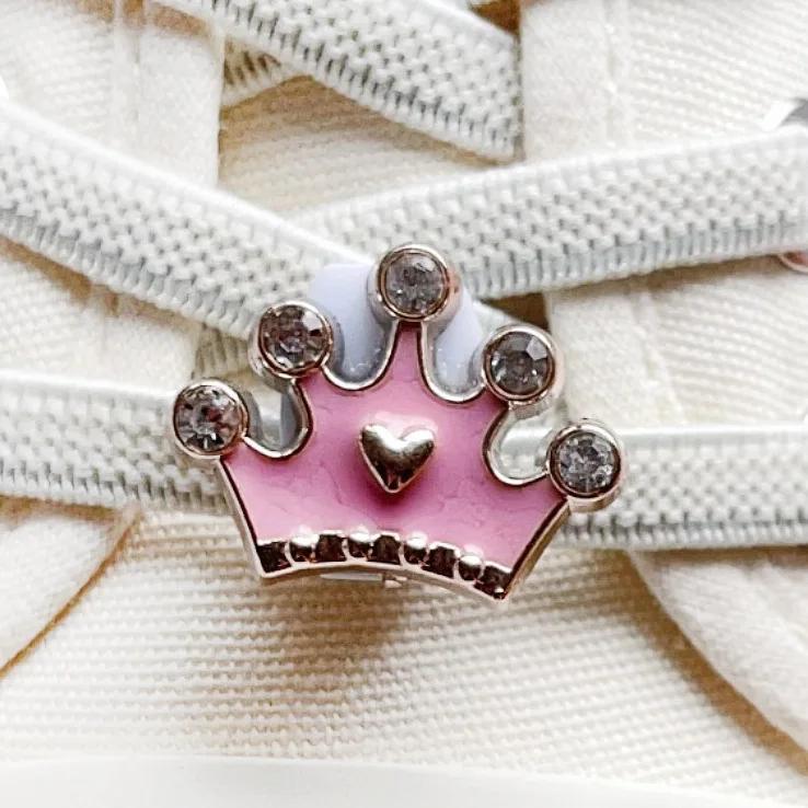 1Pcs Pink Shoelace Charm Buckle for Girls DIY Fashion Sneaker Accessories Shoe Laces Charms Decorations