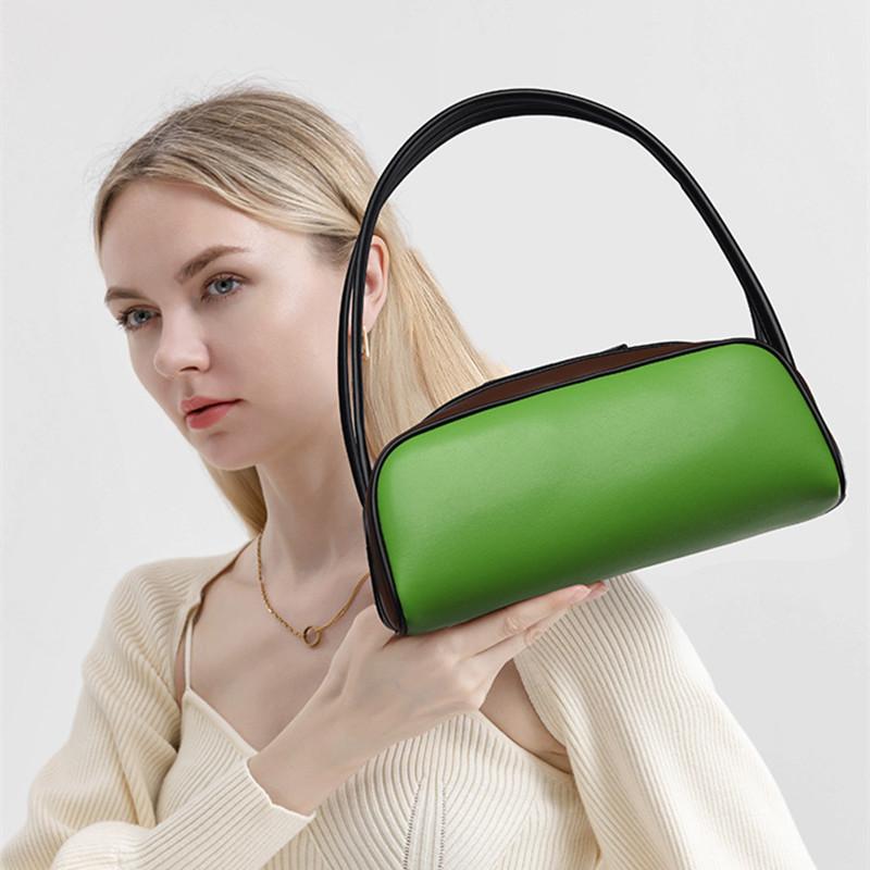 2025 Luxury Designer Fashion Brand Women Handbags Color Splicing Advanced Sense Shoulder Bag Underarm Bag Trendy Square Bag