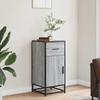 Sideboard Gray Sonoma 35.5 X 35 X 76 Cm Engineered Wood and Metal