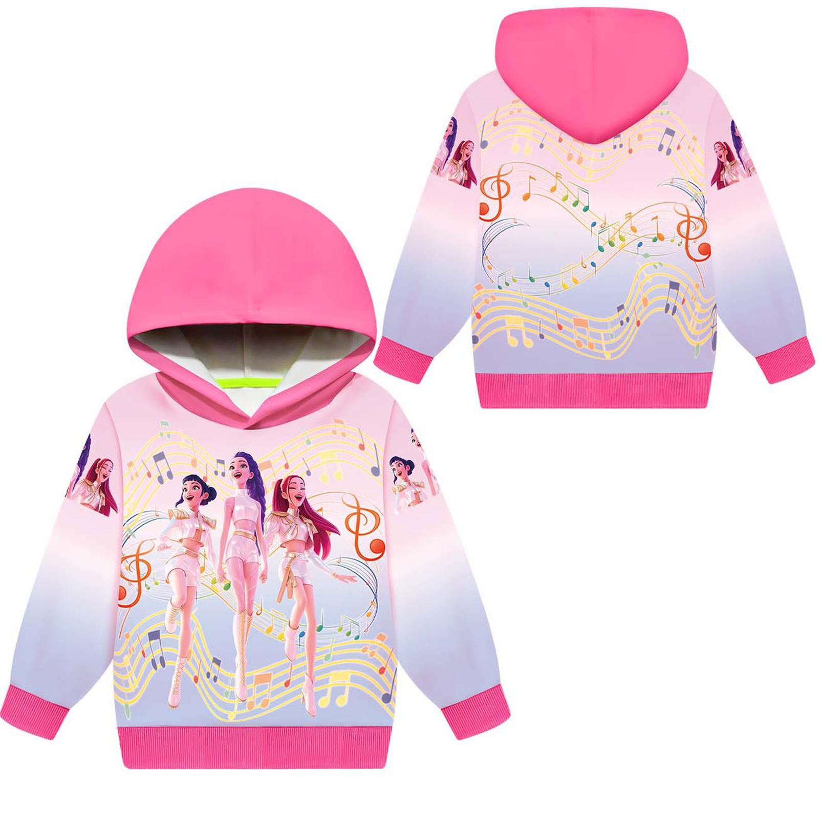 

Худи для девочек и мальчиков, повседневные школьные толстовки для улицы для детей 2-12 лет 100 горячий розовый