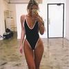 Damen Sexy Unterwäsche Sport Einteiliger Badeanzug Bikini Dreipunkt-Sling-Pyjama mit V-Ausschnitt