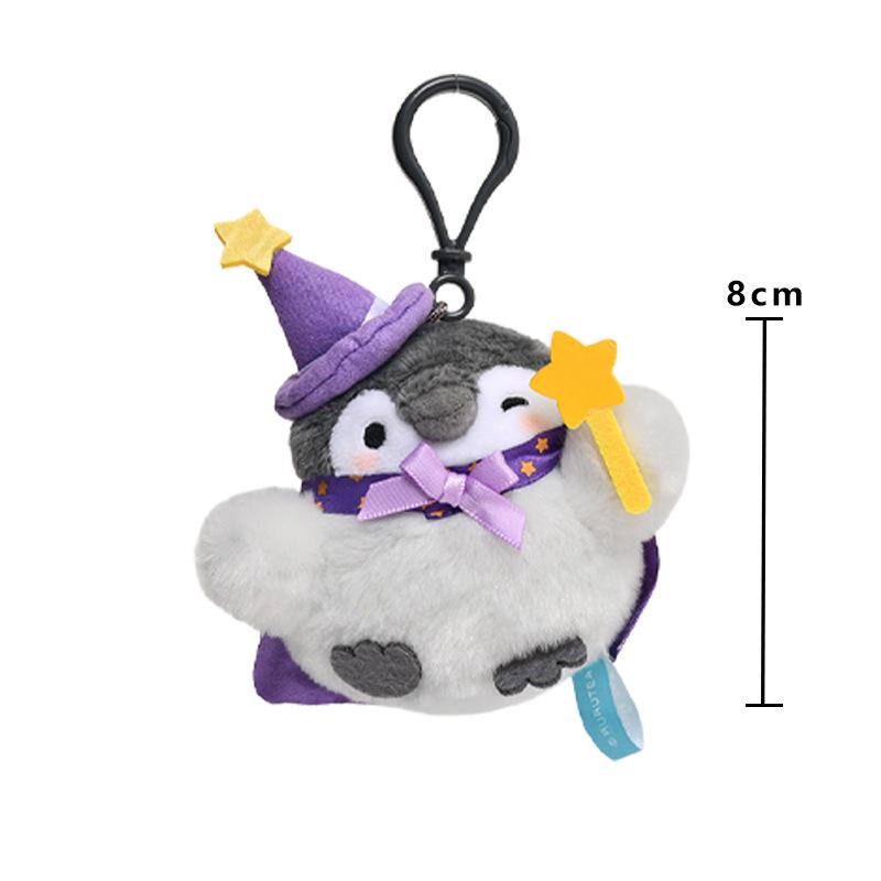 Genuine Positive Energy Penguin Plush Toy  Wishing Star Keychain 10cm
