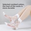 5 Pairs Spring and Summer Socks Women's Mid-tube Socks Love Card Boneless Crystal Stockings