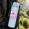 1PC God Is Good Pink Lettering Quote Art 750ml Color Plastic Sports Water Bottle Leakproof Flip Straw Lid Suitable for Sports Office Home Use