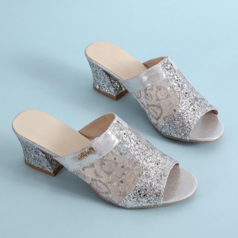 Móda 2025 Dámské sandály Léto Nový styl 2025 Boty od návrháře s otevřenou špičkou Síťované ležérní sandály ve velkých velikostech Zapatos De Mujer