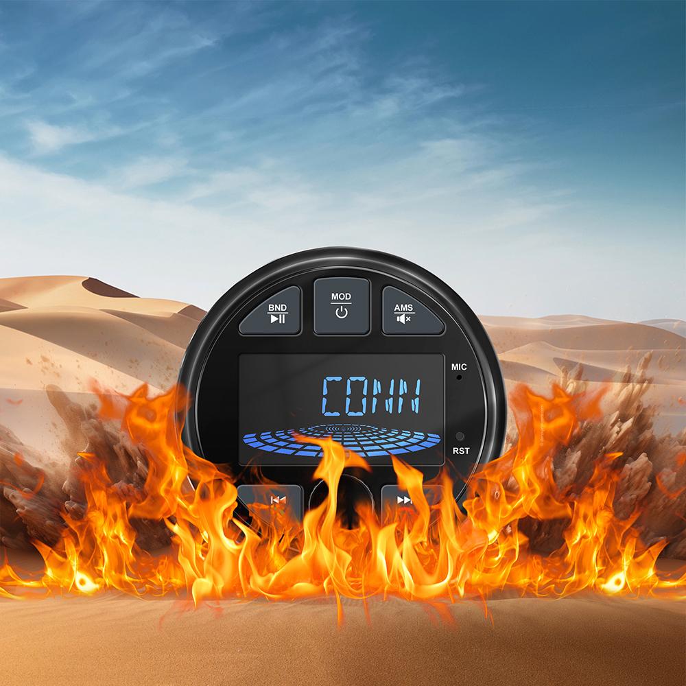 NEW Boat Radio Marine Stereo Source Media Player AM FM RDS Receiver MP3 MP4 Video Play Bluetooth AUX for ATV UTV Cart Motorcycl