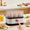 200W Power Eggs Boiler Space Saving Auto Shut-Off Smart Egg Cooker 6 Eggs Capacity Stainless Steel Rapid Egg Cooker