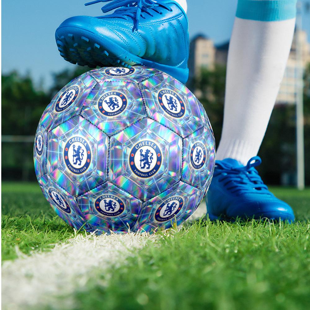 Chelsea FC Thema Fußball Ball Größe 5 Fußball Ball Weiche Haptik Professioneller Trainingsfußball für Outdoor-Sportarten