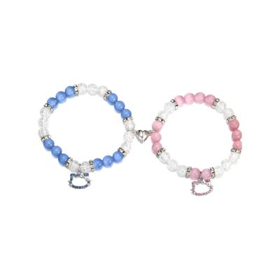 Bracciale Cuore Coppia Gattini Affascinanti: Regalo Carino e Stiloso
