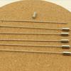 10pcs 60/90/120mm Brooch Needle Flat Head Rhodium Pins With Stopper Safety Pins For Jewelry Finding DIY Clothing Brooch Findings