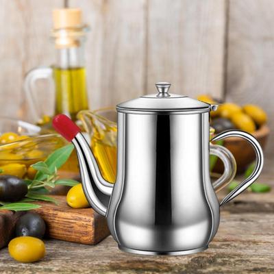 Stainless Steel Oil Container Multifunctional with Strainer Storage