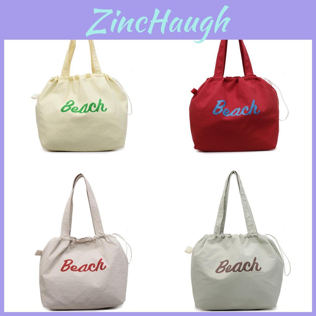 Nylon Letter Bag With Drawstring Closure For Casual Daily Use