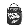 Artemis II Moon Mission Lunch Bag Office Lunch Box For Men Thermal Lunch Bags Waterproof Portable Insulated Cooler Bag