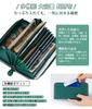 LUCKYSGY Women's Multifunctional Leather Wallet with Receipt Slots, 18 Card Slots, Large Capacity, Genuine Leather Zipper-Around Wallet, and