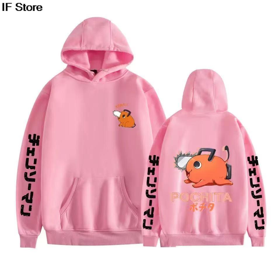 Chainsaw Man Hoodie y2k Winter Herren Sportbekleidung Harajuku Hoodie 2D Gedruckt Lockerer Mode-Hoodie