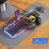 Wired Gaming Keyboard, Mouse & Headset Set - E-sports Mechanical Desktop Peripherals