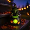 Schlafzimmer Schreibtisch Dekorationen Halloween Hexe Kessel Lampe, Harz Statue Ornament, Gruselige Dekorative Kreative Haus Garten Dekor Licht für Schreibtisch