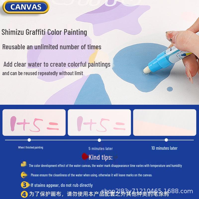 Magic Water Drawing Canvas: Large Creative Doodle Blanket for Kids