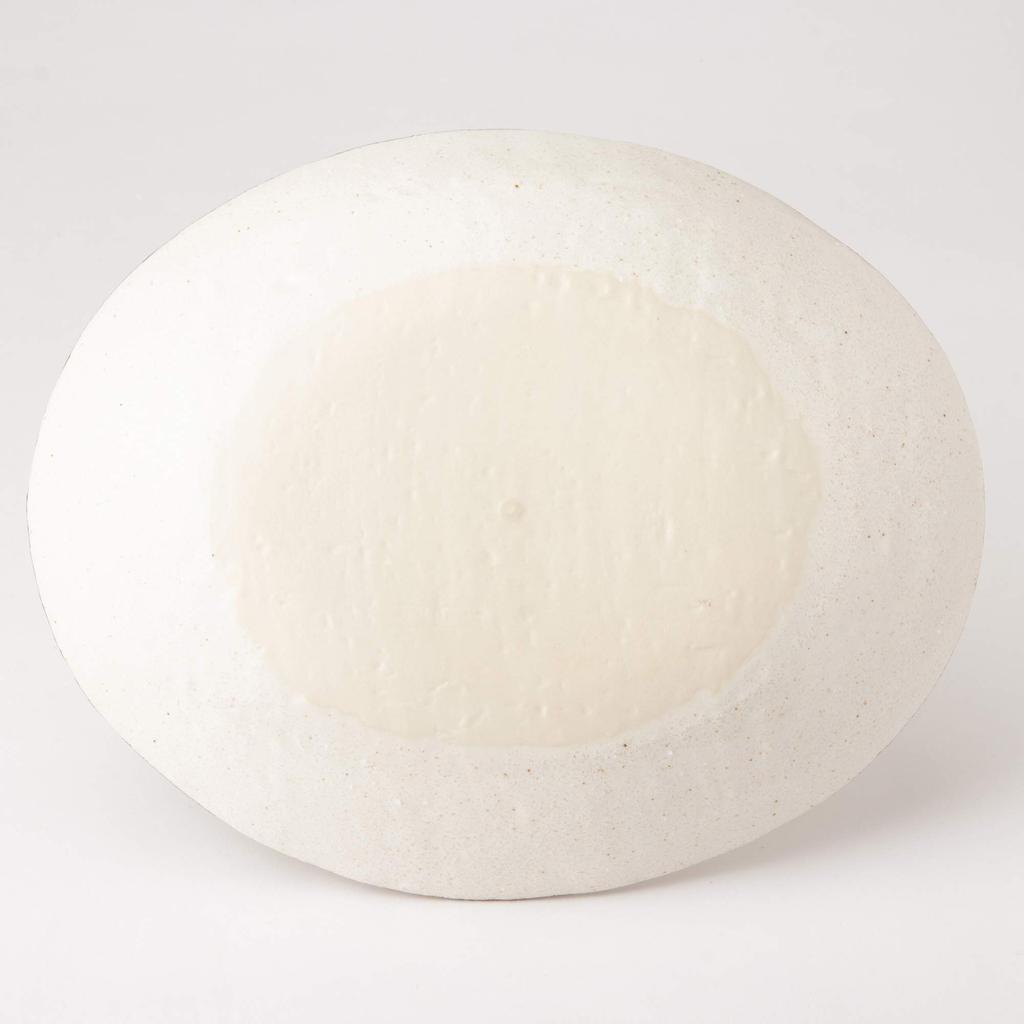 Mino Ware White Karatsu oválný talíř na nudle K30273