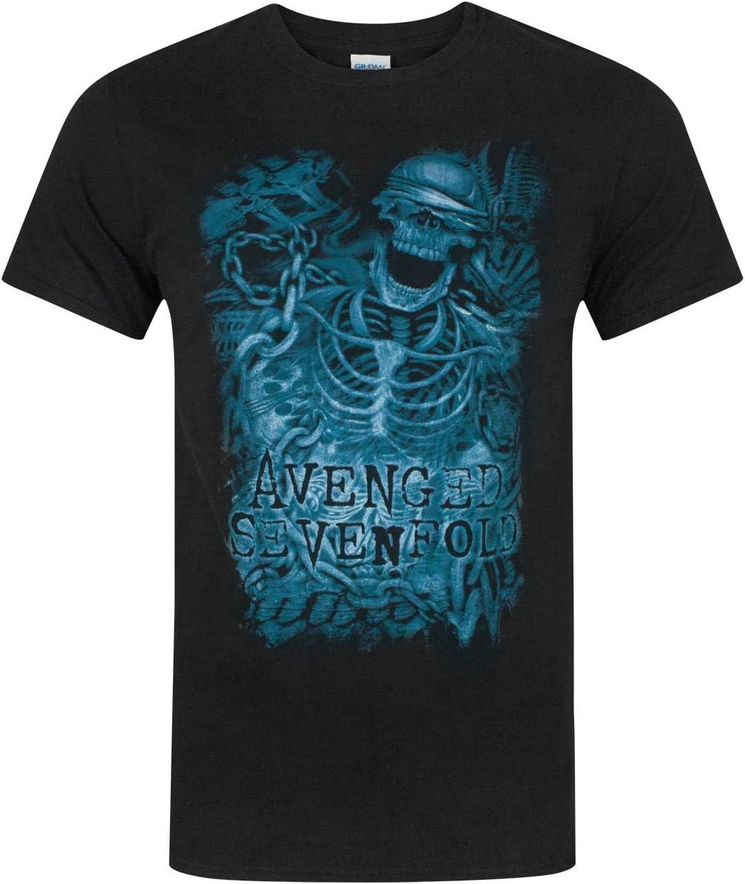 

Vanilla Underground Avenged Sevenfold Chain Skeleton Men s T-Shirt Black XXXXXL чорний