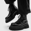 Fashion New autumn winter men's leather shoes Retro and high-quality minimalist styles business and work Daily office Thick soled boots