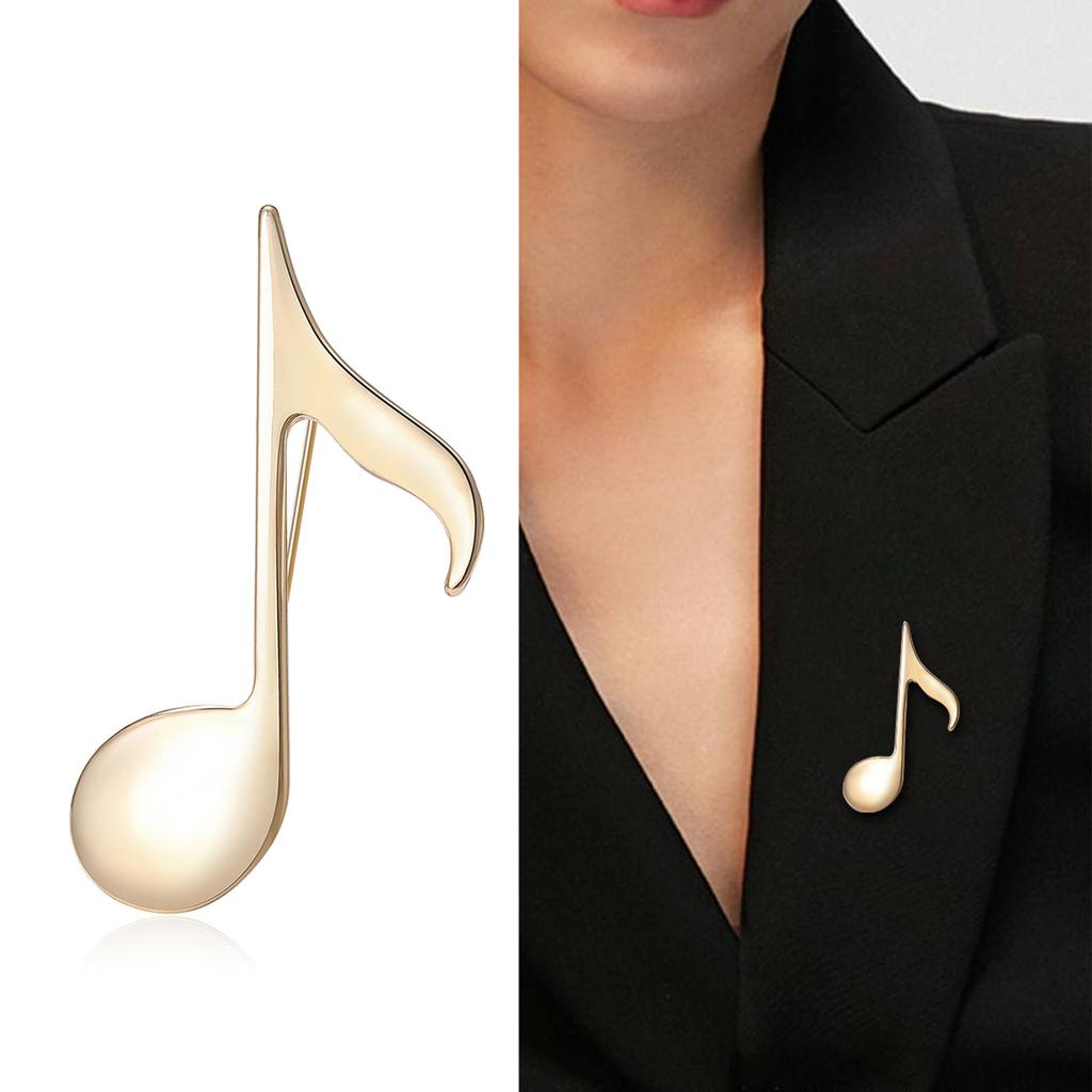Cross Personality Trend Music Note Brooch Retro Fashion Temperament Women'S Clothing Accessories