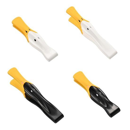 Duck-Shaped Silicone Food Tongs Heat-Resistant Kitchen Utensil for Grilling Baking Salad Non-Slip Scratch-Free Essential BBQ Accessory