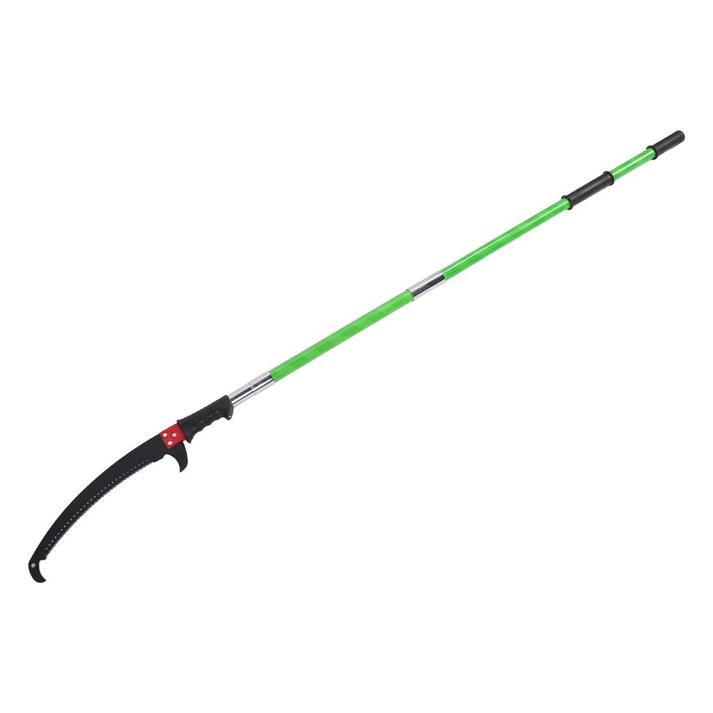 Manual Pole Saw 26 Feet Extendable Tree Pole Pruner High Branch Trimmer with Lightweight Fiberglass