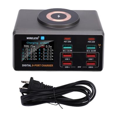 100W USB C Charger Hub GaN Desktop USB C Fast Charging Station PD 45W Laptop Charging Adapter Fit for Tuya Smart APP