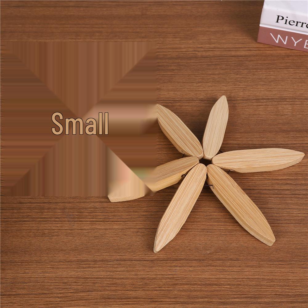 Black Walnut Heat-Resistant Coaster Set - Wooden Table Decoration, Anti-Scalding Insulation Pad.