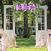 Artificial Flower Rose Garland Door Hanging for Valentine's Day Decoration Plastic Wedding Arch Flowers Chair Back Decor Indoor Outdoor Use