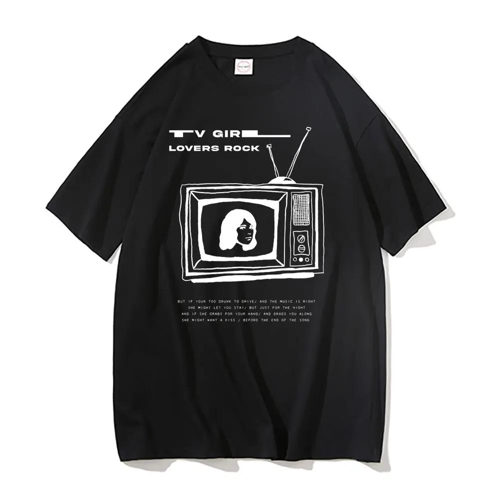 TV Girl Tshirt Unisex French Exit Album T-shirt Gift for Indie Music Fan Tee Lovers Rock Simple Drawing Music Band Graphic Shirt