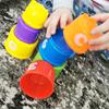 Figura de tiro real e letras crianças brinquedos educativos 9 peças bebê diversão empilhamento copos brinquedo divertido arco-íris copos empilháveis torre mini urso brinquedo presentes