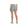 Under Armour Solid Color Wide Waistband Fitness Shorts Women Bottoms Blue Gray 1377555-465
