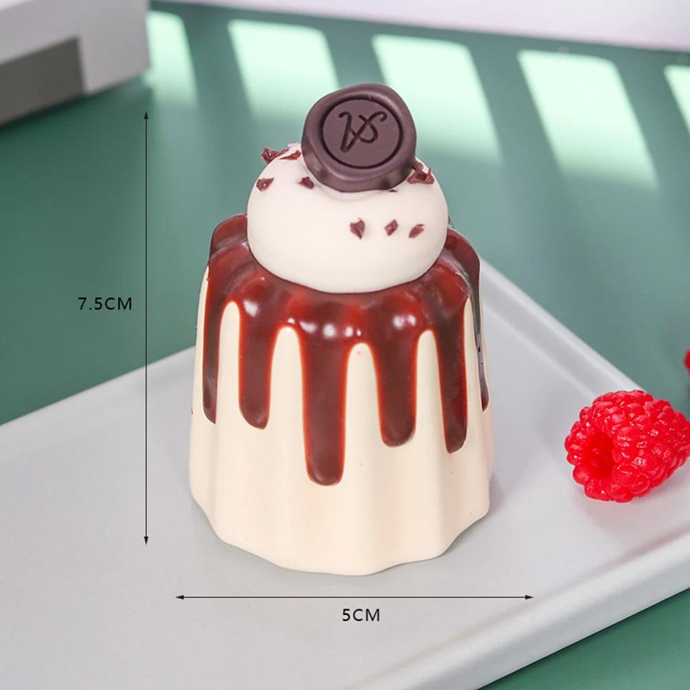 1PC Artificial Fruit Cake Biscuit Fake Food Decoration Photography Pro Food Simulation Cake Model Tea Table Decoration