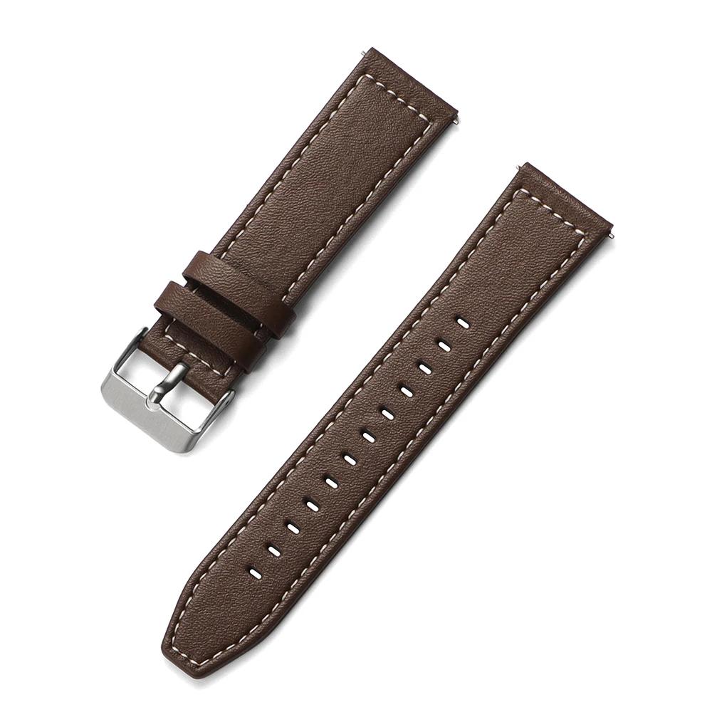 Leather 22mm 20mm Strap for HUAWEI WATCH GT 5 4 46mm WATCH 4 Pro GT 3 GT2 Pro 42mm Bud Band Watchband Soft Replacement Wristband