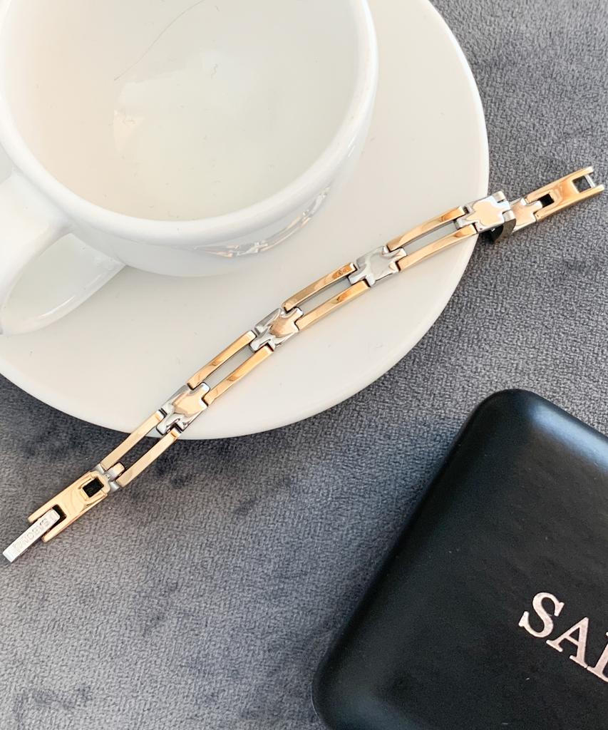Sabona London 329 Lady Executive Slim Bar Duet Magnet Bracelet