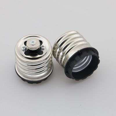 Iron Light Bulb Socket Adapter Black Converter Converter Reducer E40 To E27 Socket  Home