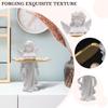 Nordic Entrance Key Storage Angel Figurines Ornament Desktop Angel Sculpture Tray Holiday Gift Home Decor for Study Office Desk