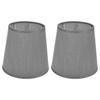 2Pcs Indoor Lamp Shade European Style Fabric Lampshade for E14 Chandelier Table Lamp Floor Lamp