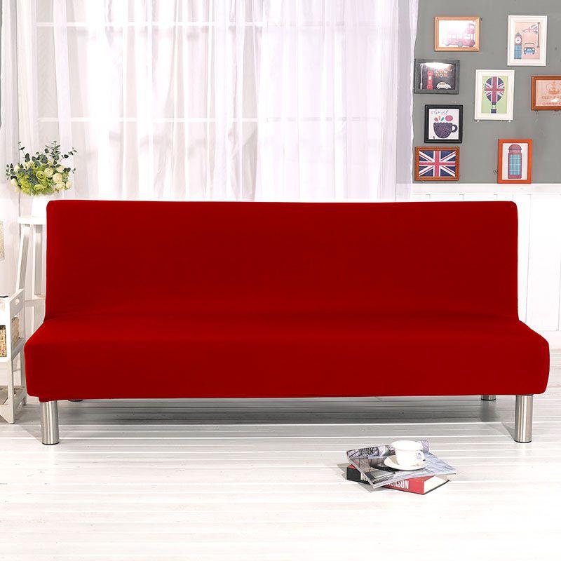 Luxurious Solid Sofa Bed Cover With Elastic Fabric For Ultimate Comfort And Protection